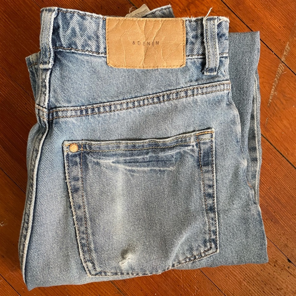 A Denim Women's Straight Leg Jeans - Blue
